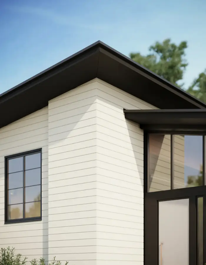 Modern home using James Hardie Artisan siding by Landmark Roofing & Siding