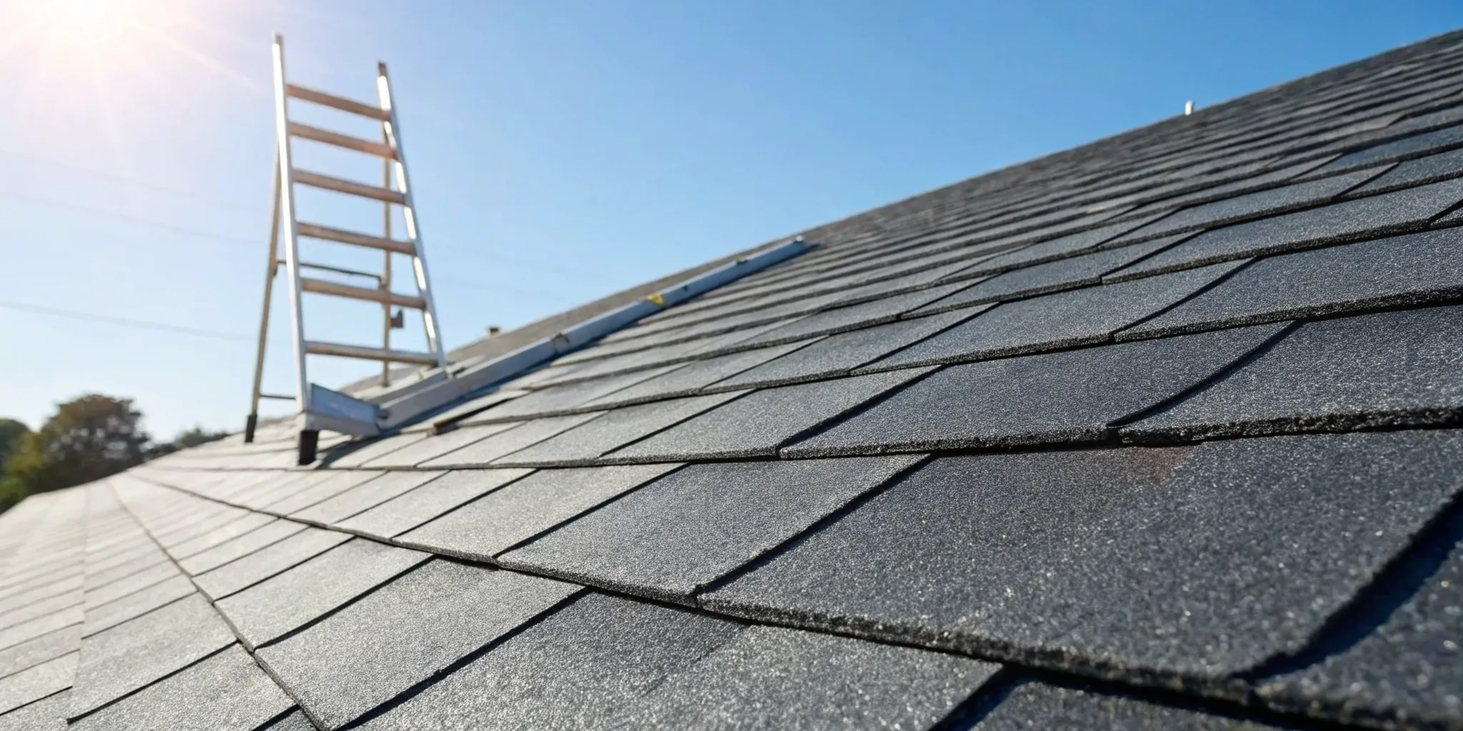 A new asphalt shingle roof, a key factor in the total replacement cost.