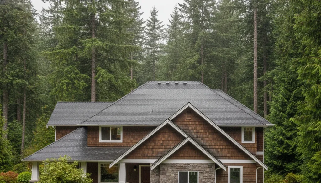 Pacific Northwest Washington home with roof ventilation