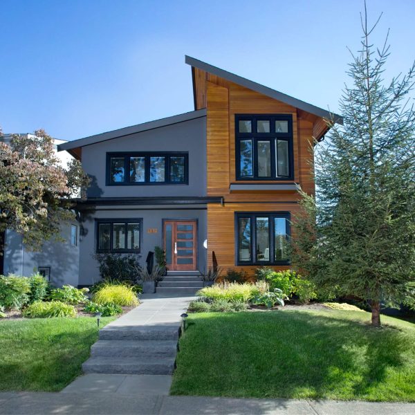 Modern exterior house painting with contemporary siding and trim finishes in the Seattle WA